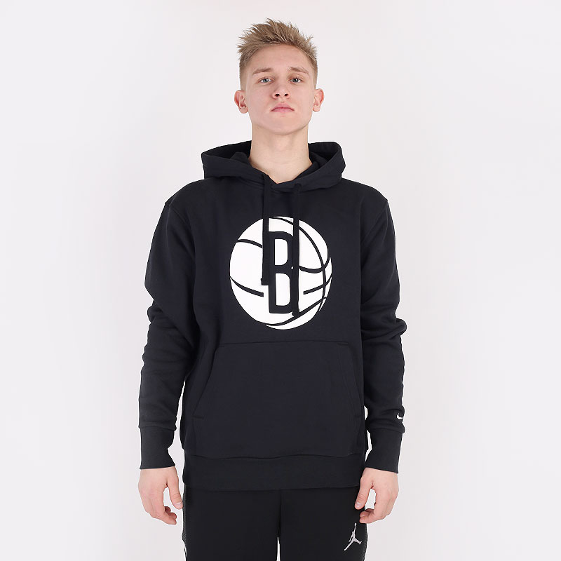 мужская черная толстовка Nike NBA Brooklyn Nets Essential Hoodie CN1187-010 - цена, описание, фото 3